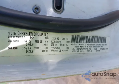 2014 Ram 1500 Express from USA, damaged, VIN 1C6RR7KT4ES281798